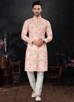 Pure Silk Pink Festival Wear Mirror Work Readymade Kurta Pajama